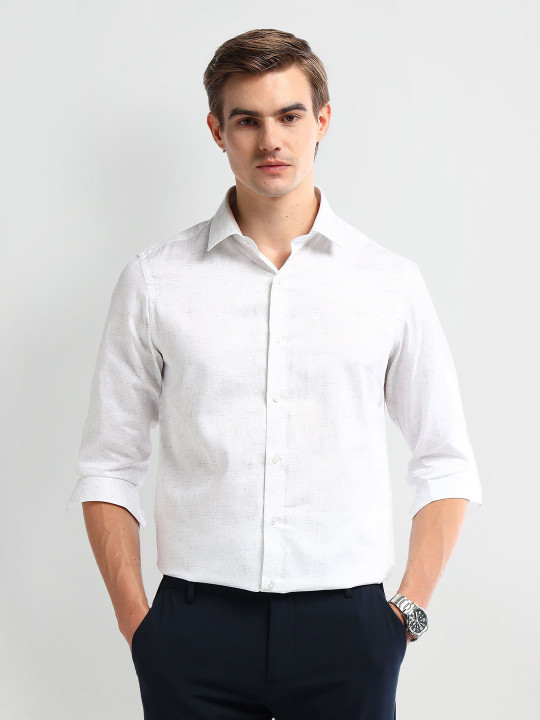 Arrow New York Men Slim Fit Opaque Casual Shirt