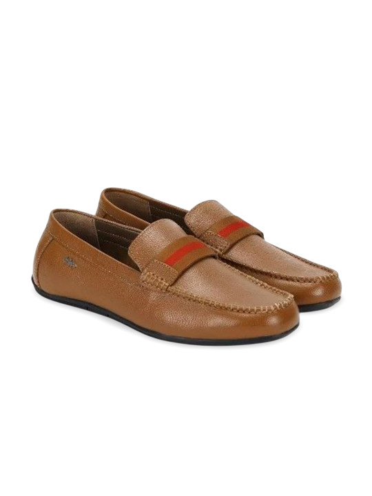 Lee Cooper Men Textured Leather Loafers