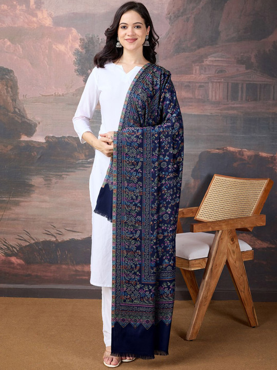 Sangria Women Kani Woven Ethnic Motifs Kalamkari Pashmina Shawl