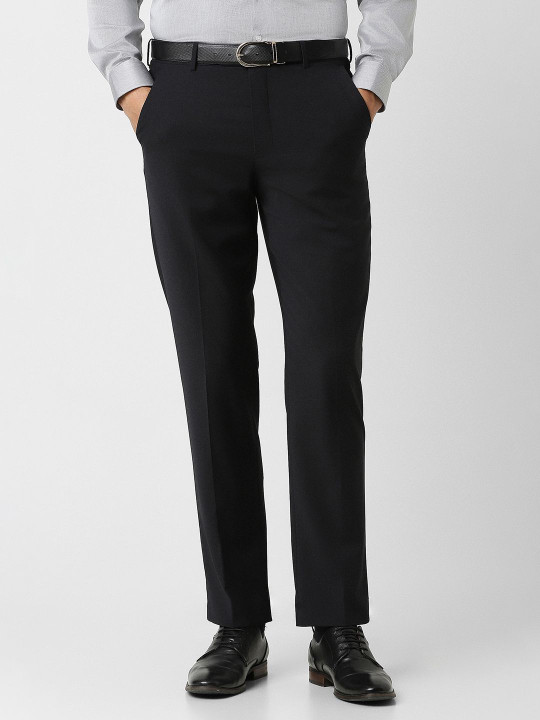 Van Heusen Men Cotton Regular Fit Trousers