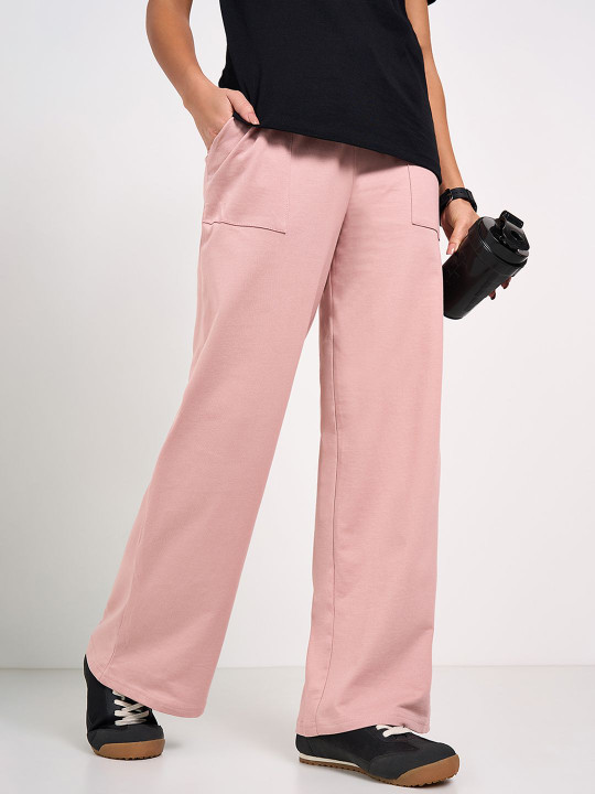 Ajile by Pantaloons Women Pure Cotton Straight-Fit Track Pants