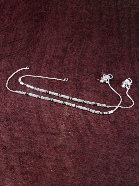 Lila Silver-Plated Anklet