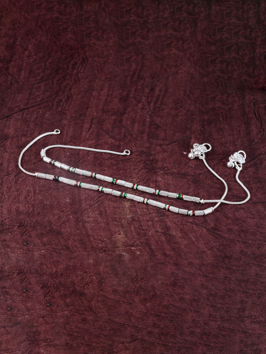 Lila Silver-Plated Anklet