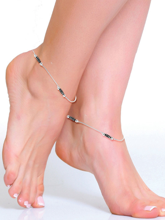 Lila Silver-Plated Anklet