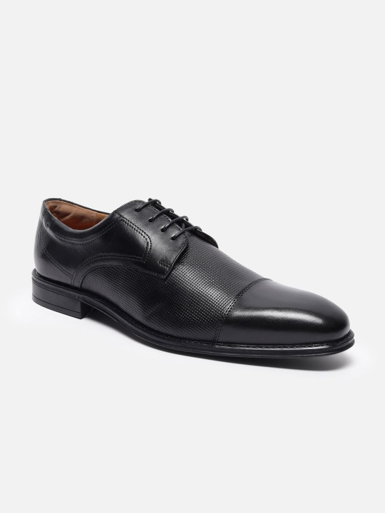 Van Heusen Men Leather Derby Round Toe Formal Shoes