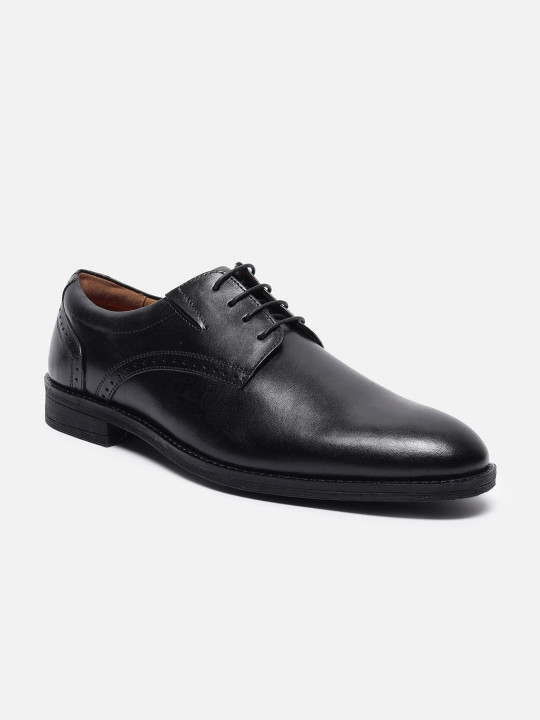 Van Heusen Men Leather Derby Round Toe Formal Shoes
