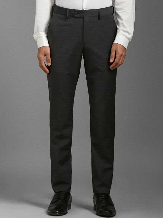 Louis Philippe Men Slim Fit Mid-Rise Formal Trousers