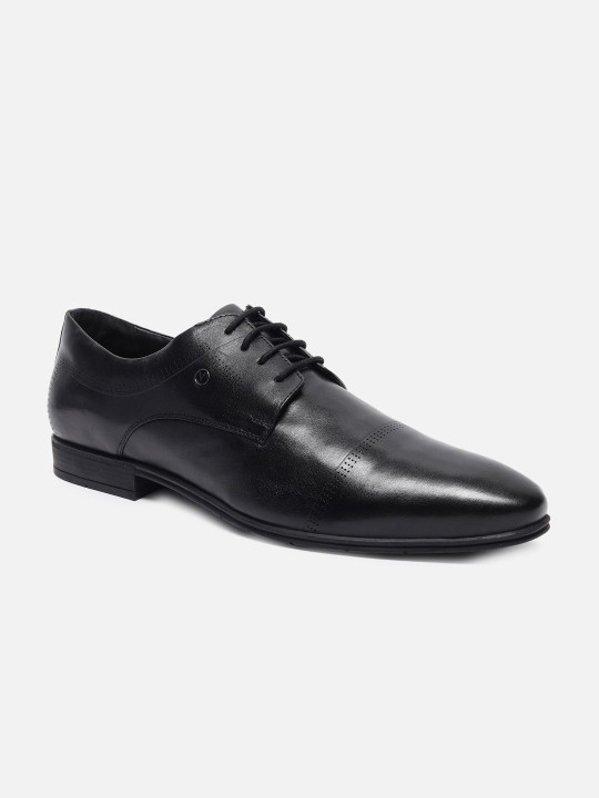 Van Heusen Men Leather Derby Round Toe Formal Shoes