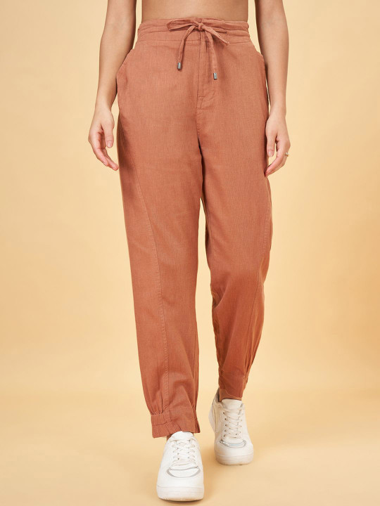 Honey by Pantaloons Women Mid Rise Cuffed Joggers