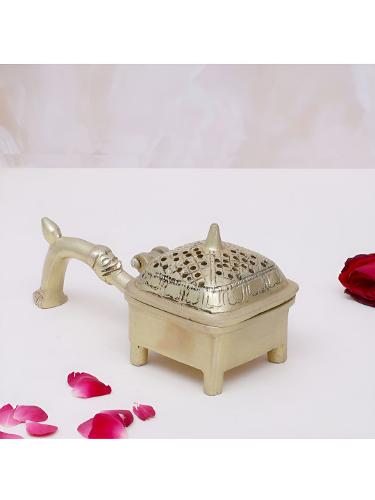 Two Moustaches Brass Easy to Clean Durga Puja Dhoop Dani