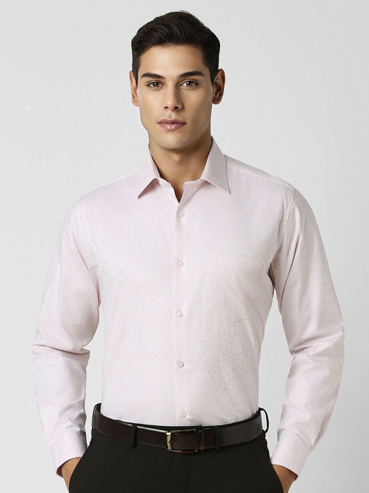 Van Heusen Men Spread Collared Ethnic Motifs Printed Cotton Party Shirt