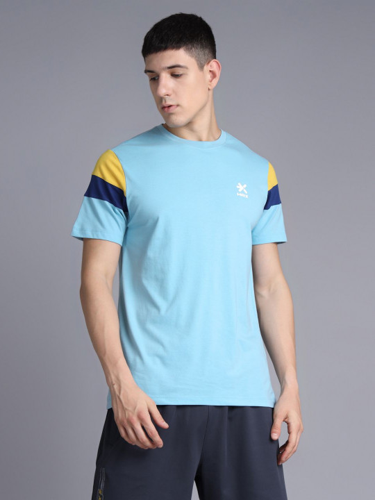 HRX by Hrithik Roshan Men Solid Round Neck Cotton T-shirt