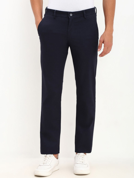 Allen Solly Men Mid-Rise Slim Fit Trousers