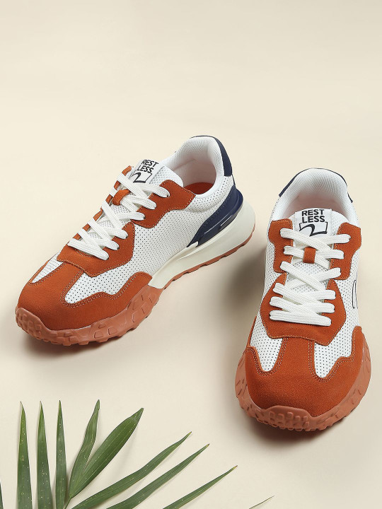 SPYKAR Men Colourblocked PU Lace-Ups Sneakers