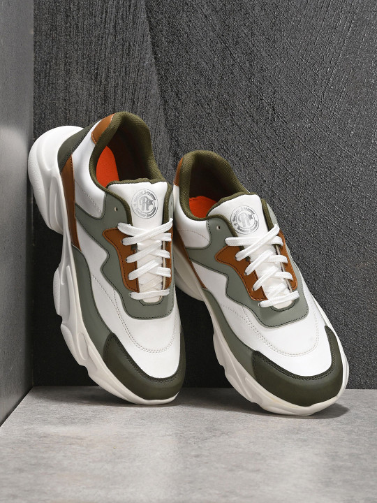 Roadster The Lifestyle Co Men Colorblocked Lace Up Sneakers