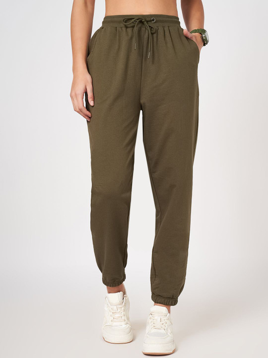 Ajile by Pantaloons Women Relaxed Fit Mid-Rise Cotton Joggers