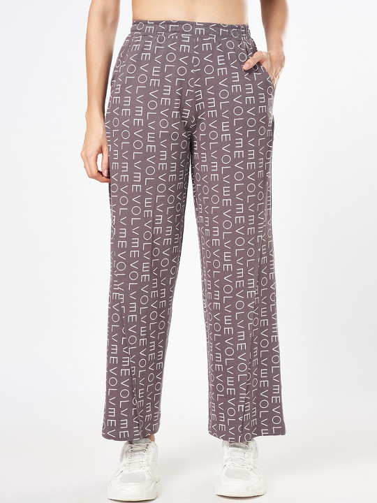 Ajile by Pantaloons Women Printed Pure Cotton Track Pants