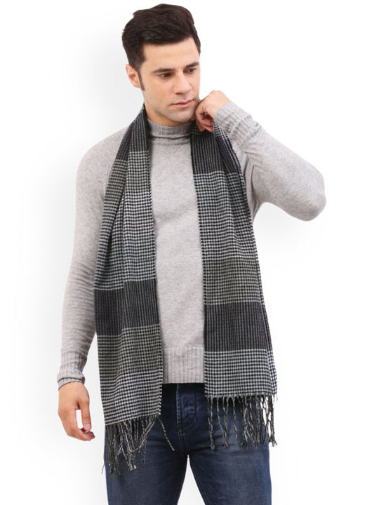 Cazzano Men Checked Acrylic Mufflers
