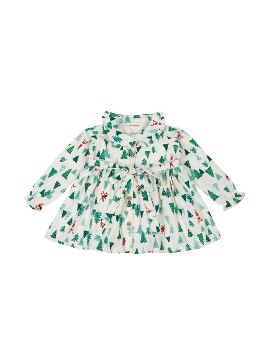 LITTLE GINNIE Girls Printed A-Line Dress