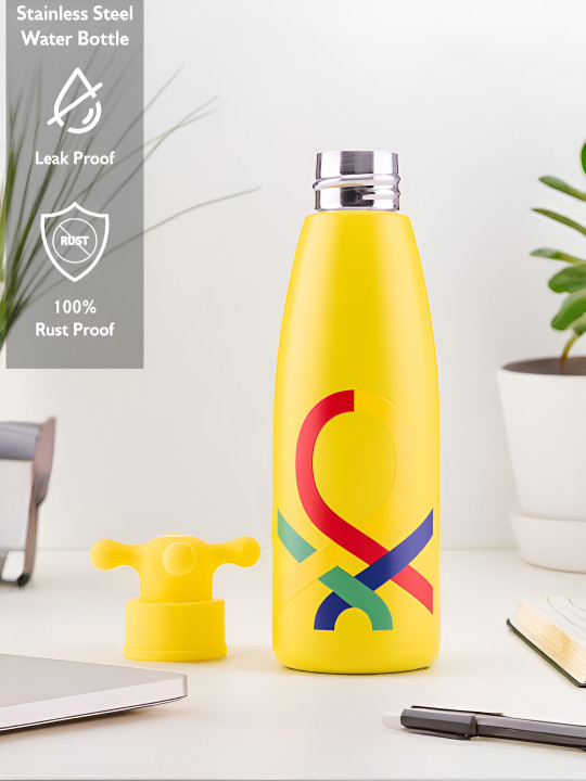 United Colors of Benetton Yellow & Grey 3 Pieces Benetton Hydration Home Gift Sets