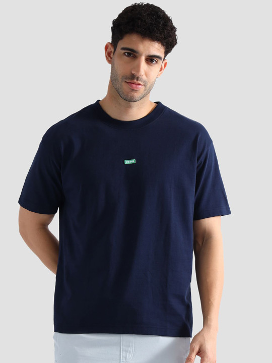 U.S. Polo Assn. Round Neck Cotton Oversized Lounge T-Shirt