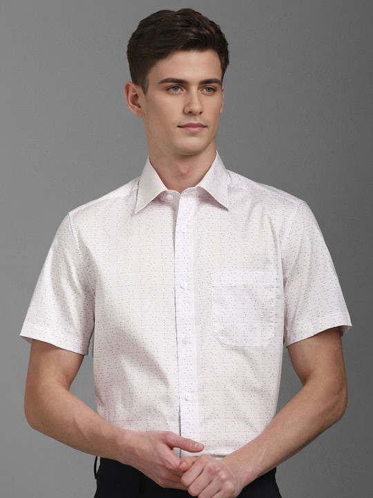 Louis Philippe Men Classic Opaque Printed Formal Shirt