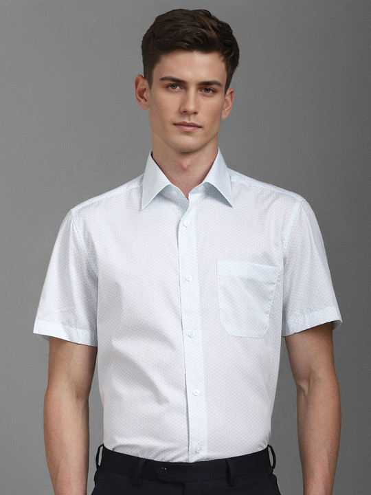 Louis Philippe Men Classic Opaque Printed Formal Shirt