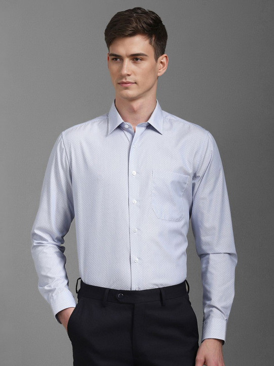 Louis Philippe Men Slim Fit Opaque Printed Formal Shirt