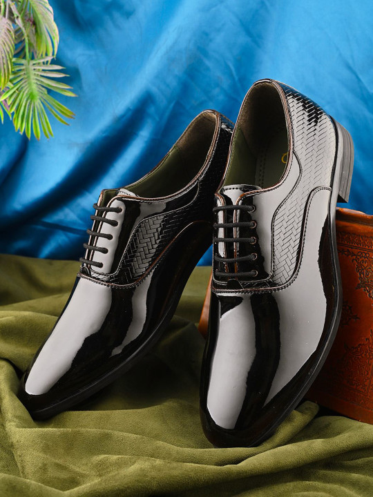 House of Pataudi Men Formal Lace Up Oxfords