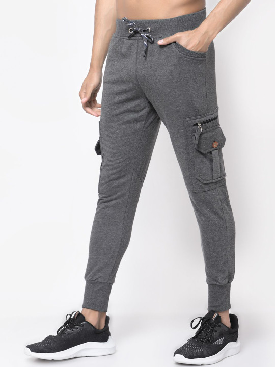 UZARUS Men Cotton Slim Fit Cargo Joggers