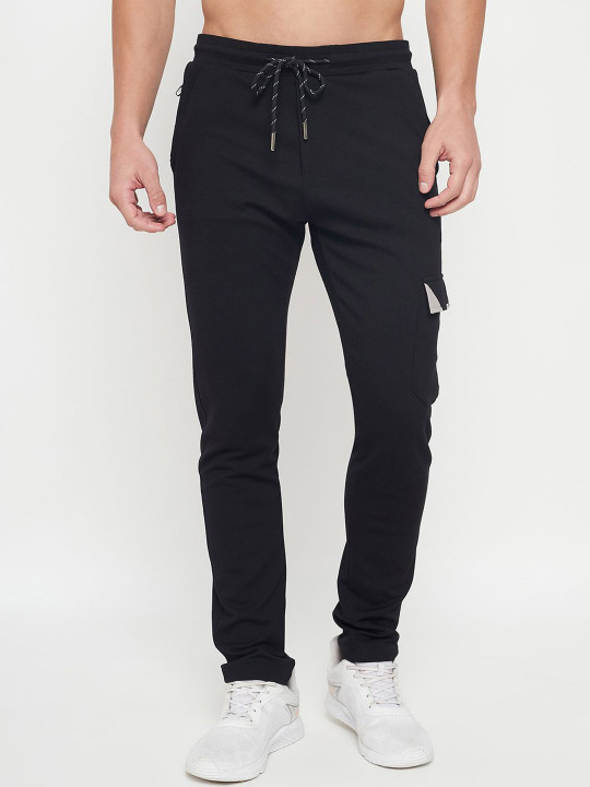 Promount Men Cotton Mid Rise Track Pants
