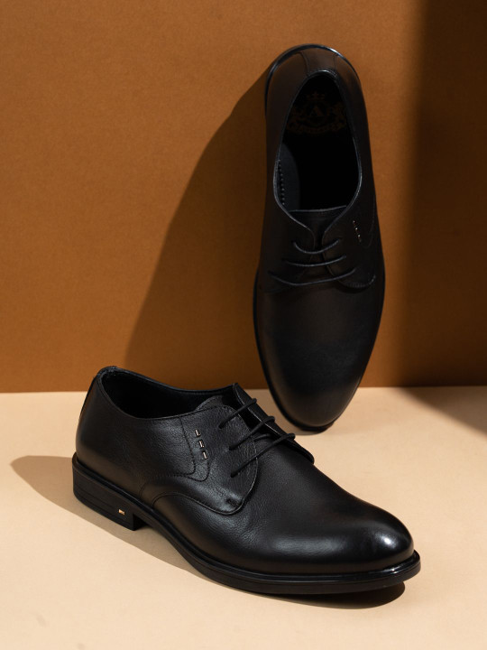 ATESBER by Inc.5 Men Leather Lace-Ups Formal Derbys