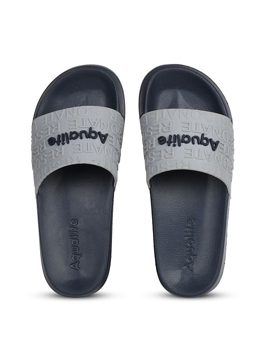 Aqualite Men Printed Rubber Sliders