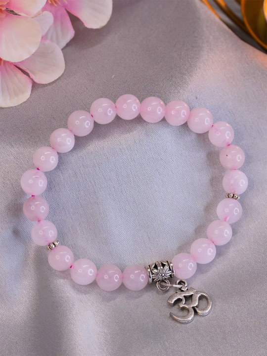 Japam Rose Quartz Om Band