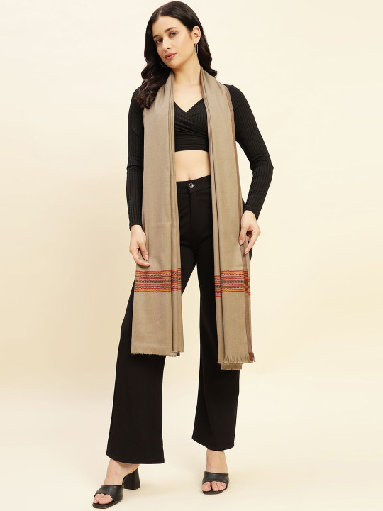 WEAVERS VILLA Women Woven Design Winter Shawl