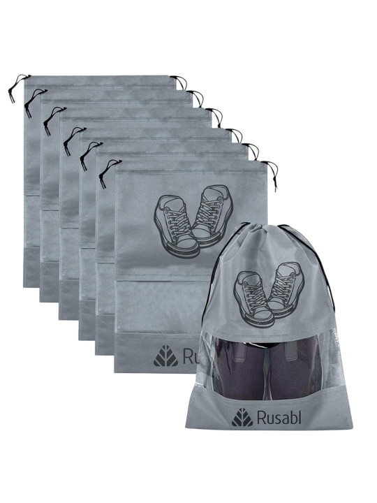 Rusabl Pack of 6 Shoe Bag for Travel