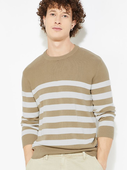 max MAX URB_N Men Striped Sweater
