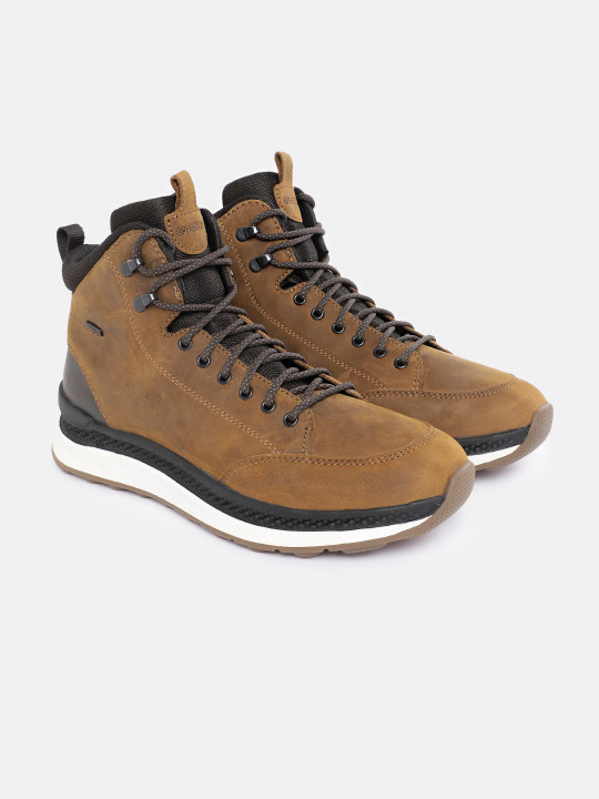 Geox Men Leather Sneakers