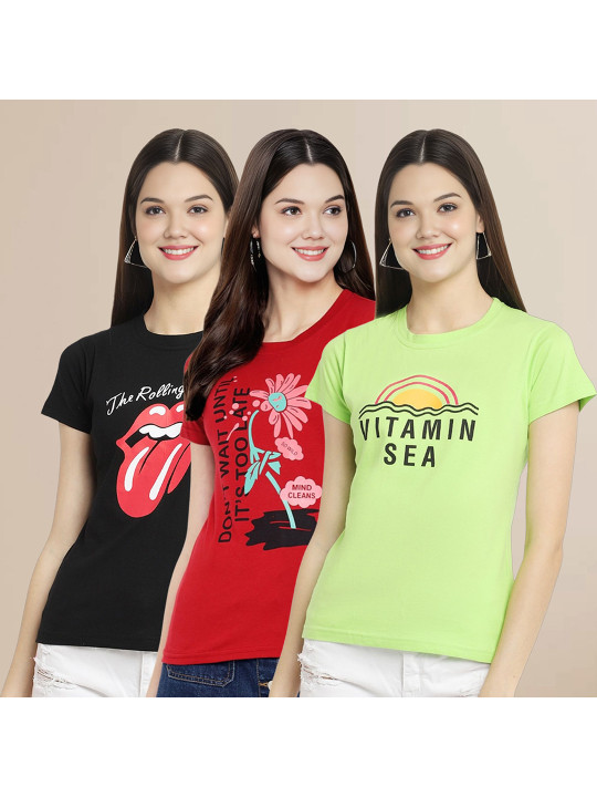 Metronaut Women Typography 3 T-shirt