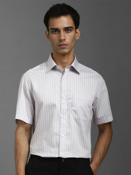 Louis Philippe Men Classic Striped Formal Shirt