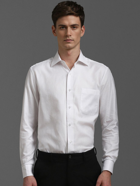 Louis Philippe Men Classic Self Design Formal Shirt