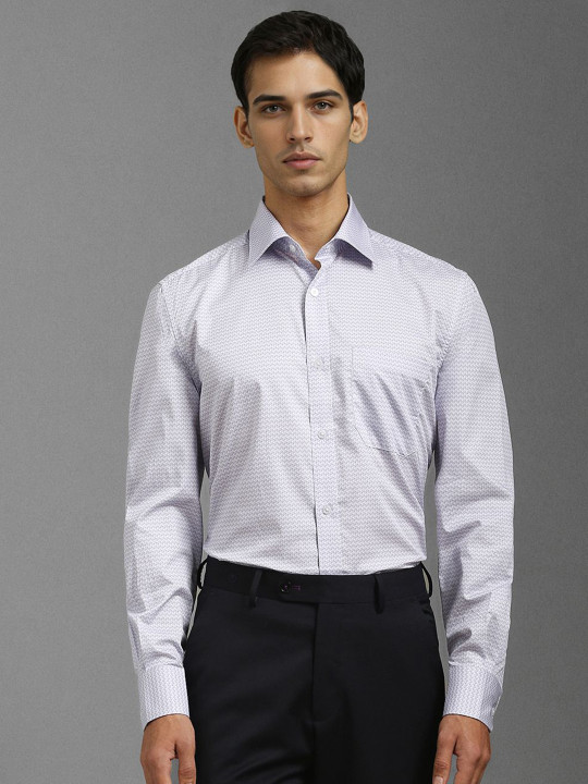 Louis Philippe Men Classic Geometric Printed Formal Shirt