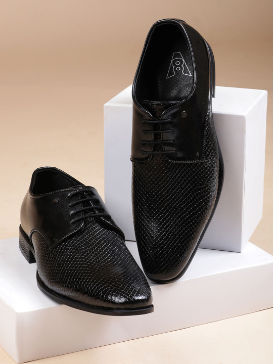 V8 by Ruosh Men Textured Formal Derbys