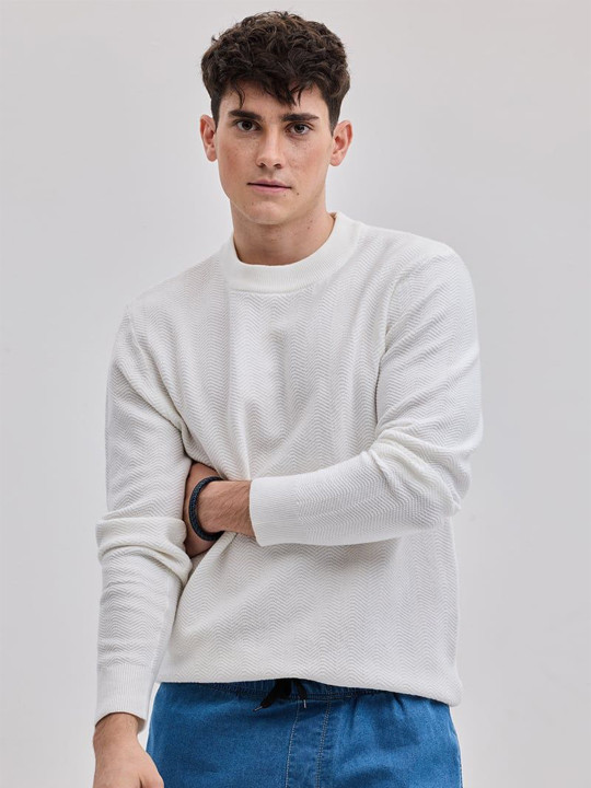 Snitch Men Chevron Pullover Sweaters