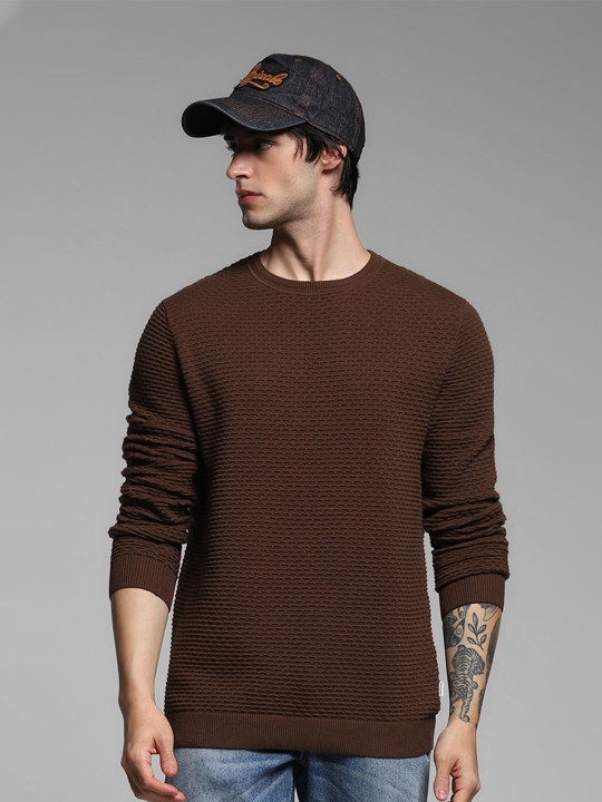 Jack & Jones Men Round Neck Long Sleeves Pullover