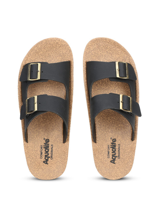 Aqualite Men Slippers Buckle Strap Comfort Flip Flops Sandals