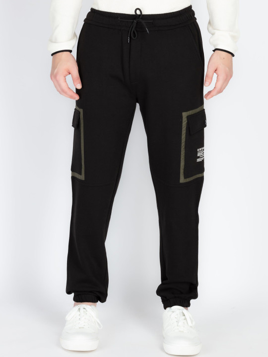 Status Quo Men Cotton Regular Fit Mid-Rise Joggers