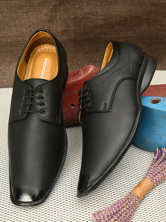 Provogue Men Round-Toe Formal Derbys