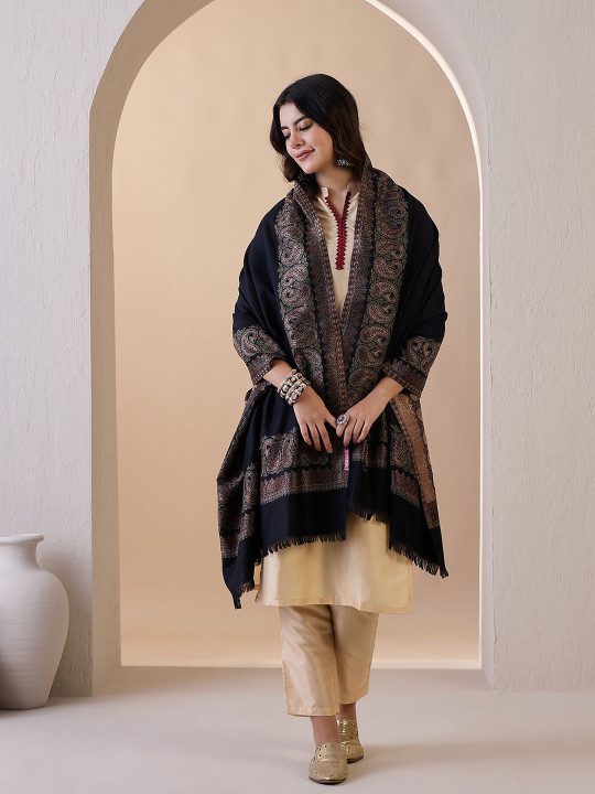 SAHASIKA Women Ethnic Motifs Woolen Stole