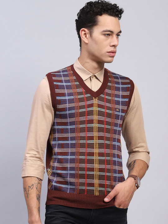 Monte Carlo Men Striped Woollen Pullover